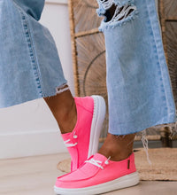Load image into Gallery viewer, CORKY'S NEON PINK SLIP ON KAYAK 2 SHOES