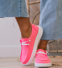 Load image into Gallery viewer, CORKY'S NEON PINK SLIP ON KAYAK 2 SHOES