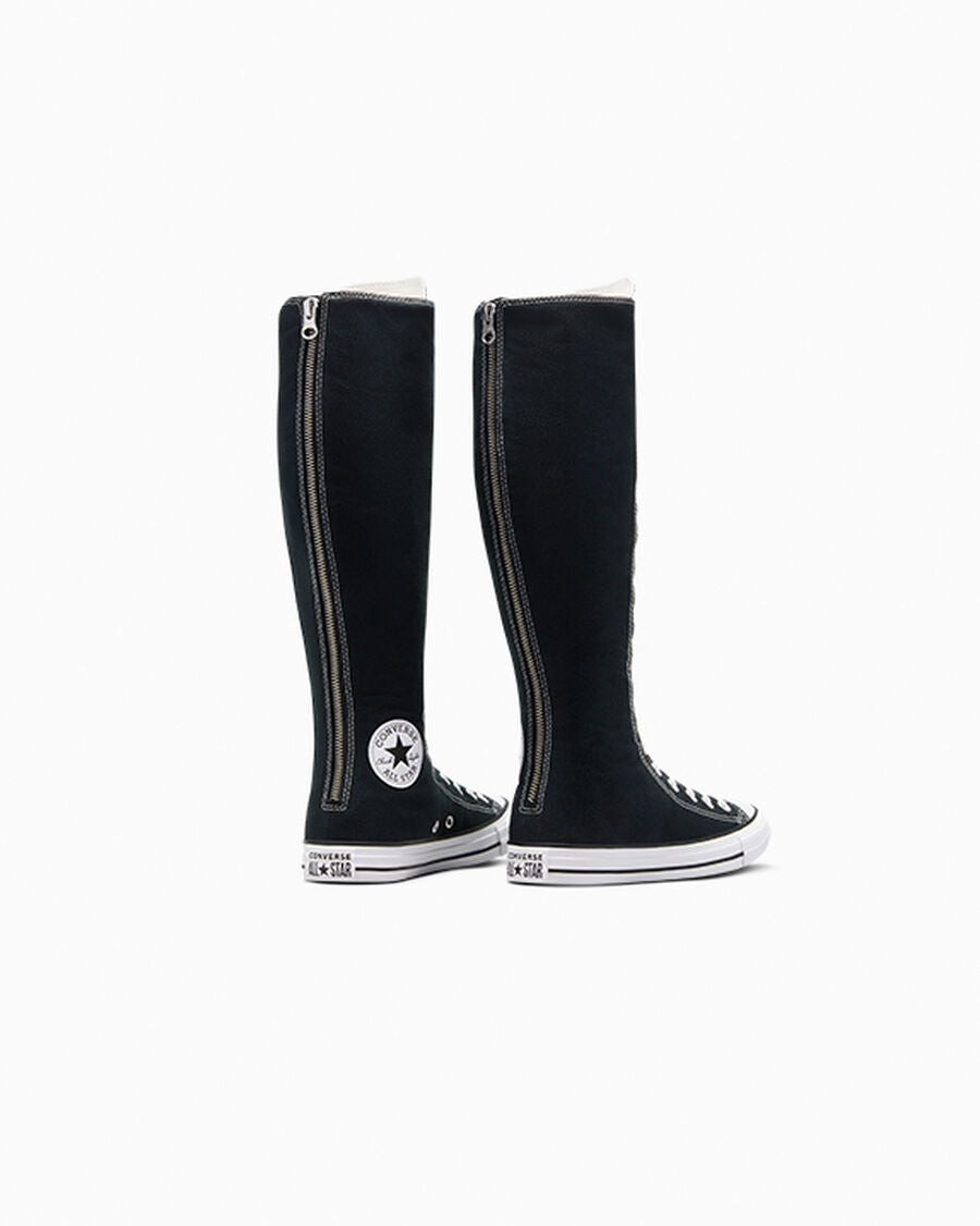 Canvas Knee-High Lace-Up Sneaker