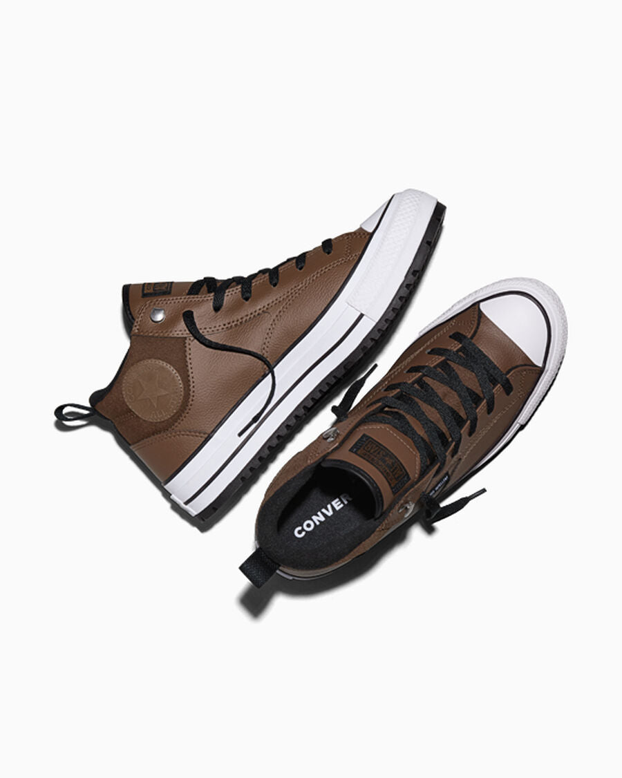 Water-Repellent Mid-Top Boot - Heavy Duty Brown/Black/White
