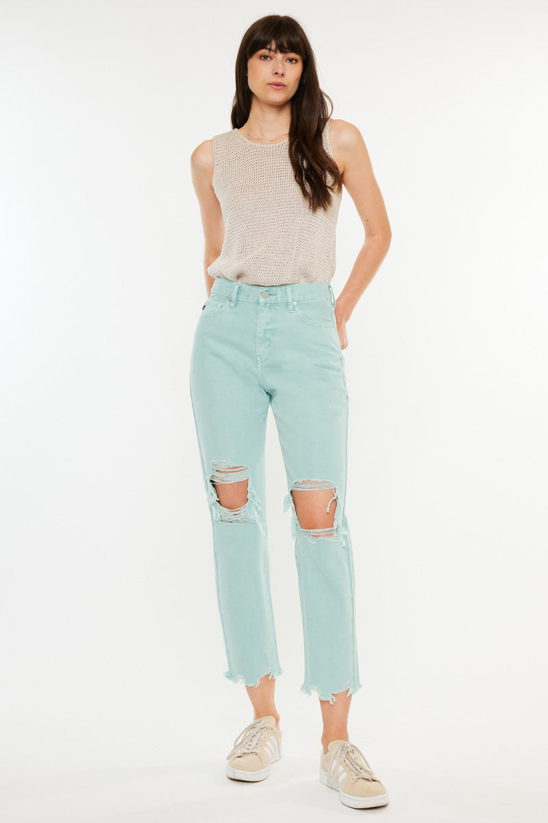 Women's High Rise Mom Jeans - Ariel