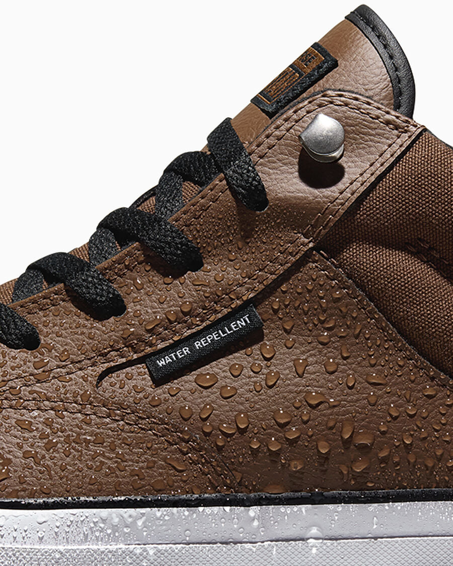 Water-Repellent Mid-Top Boot - Heavy Duty Brown/Black/White