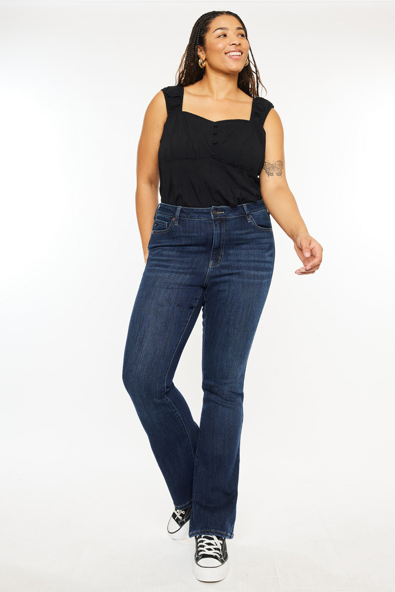 Women's Plus Size High Rise Bootcut Jeans - Ami