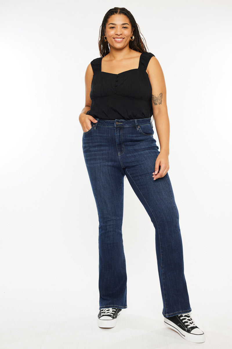 Women's Plus Size High Rise Bootcut Jeans - Ami