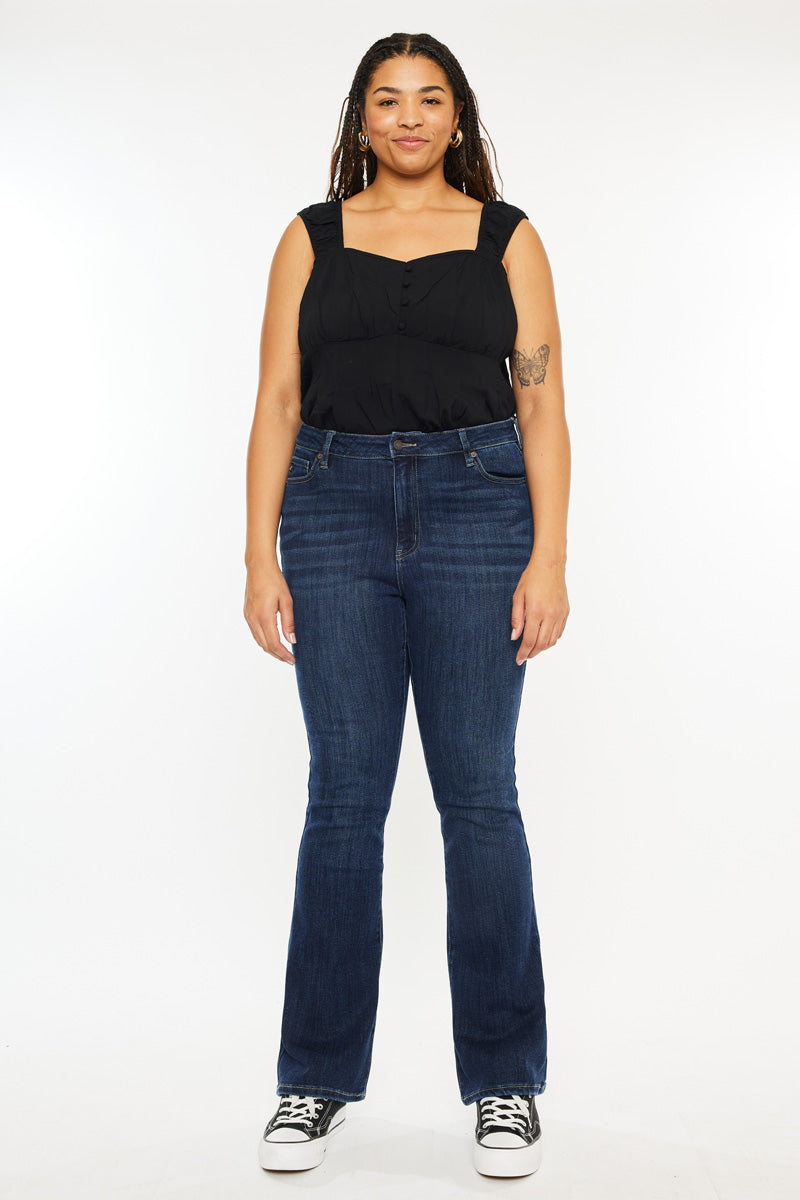 Women's Plus Size High Rise Bootcut Jeans - Ami
