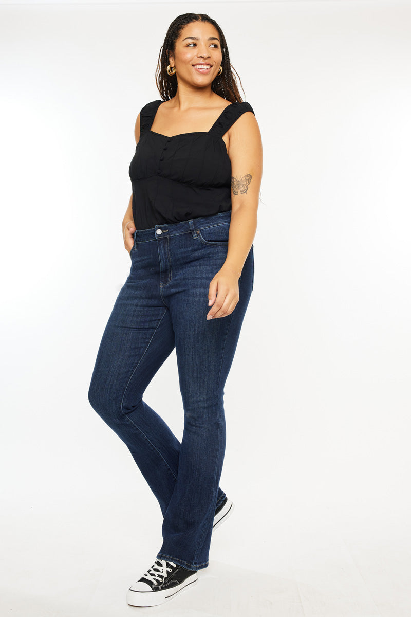 Women's Plus Size High Rise Bootcut Jeans - Ami