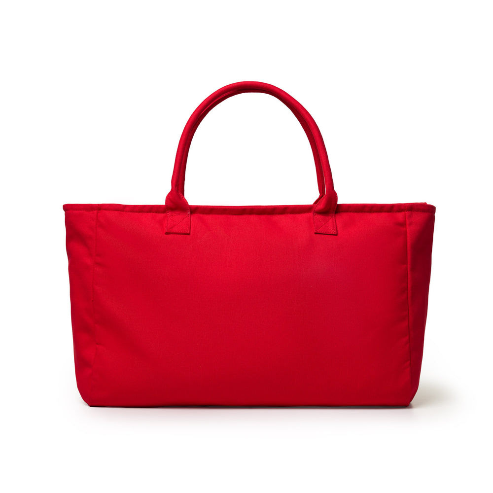 Cotton Canvas Zip Tote - Red