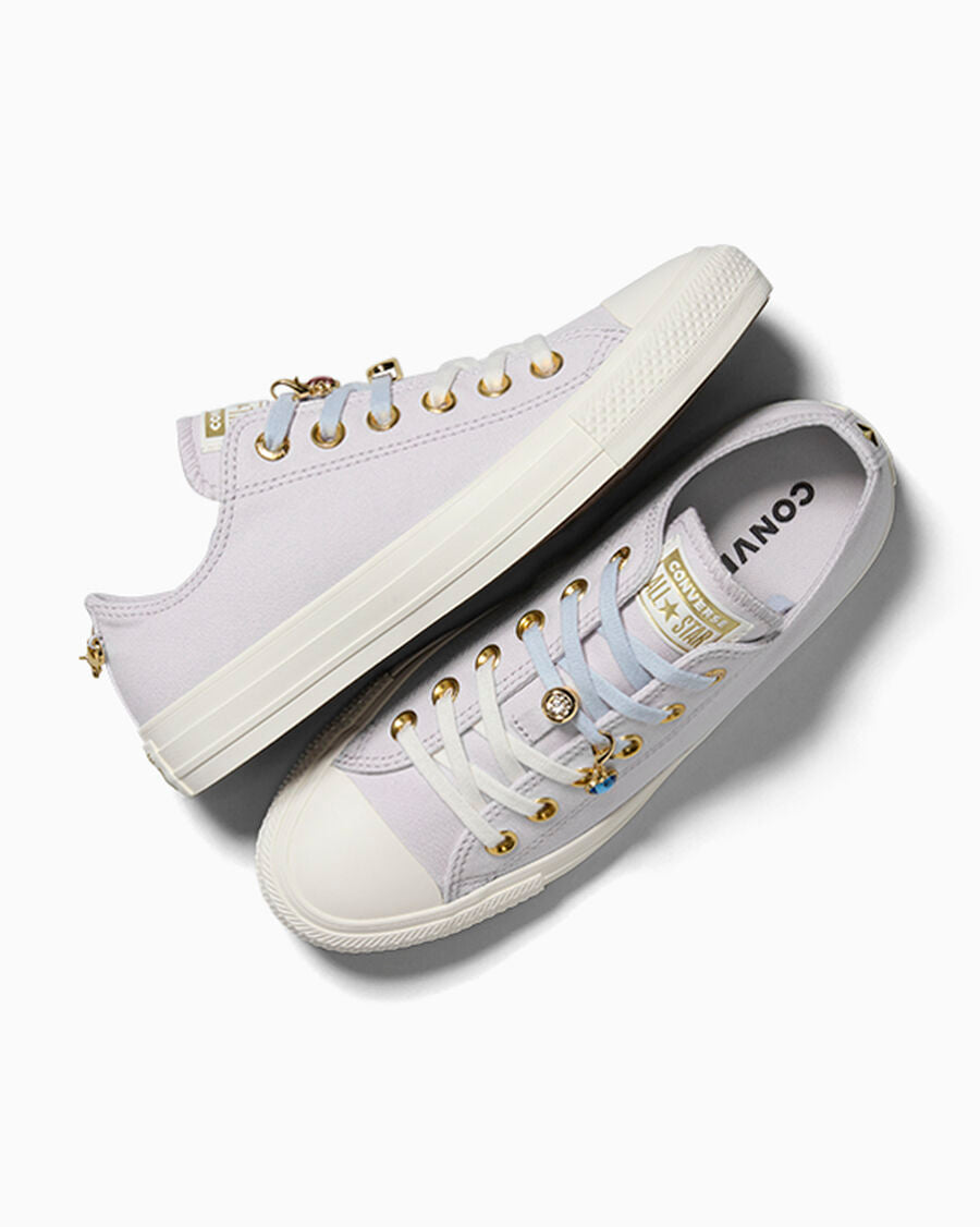 Canvas Low Top Sneaker With Charms