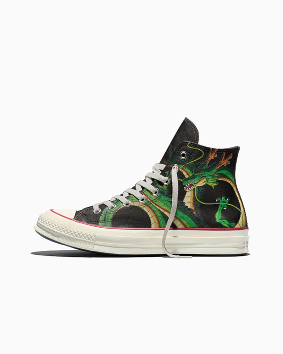 Leather Graphic High Top Sneaker