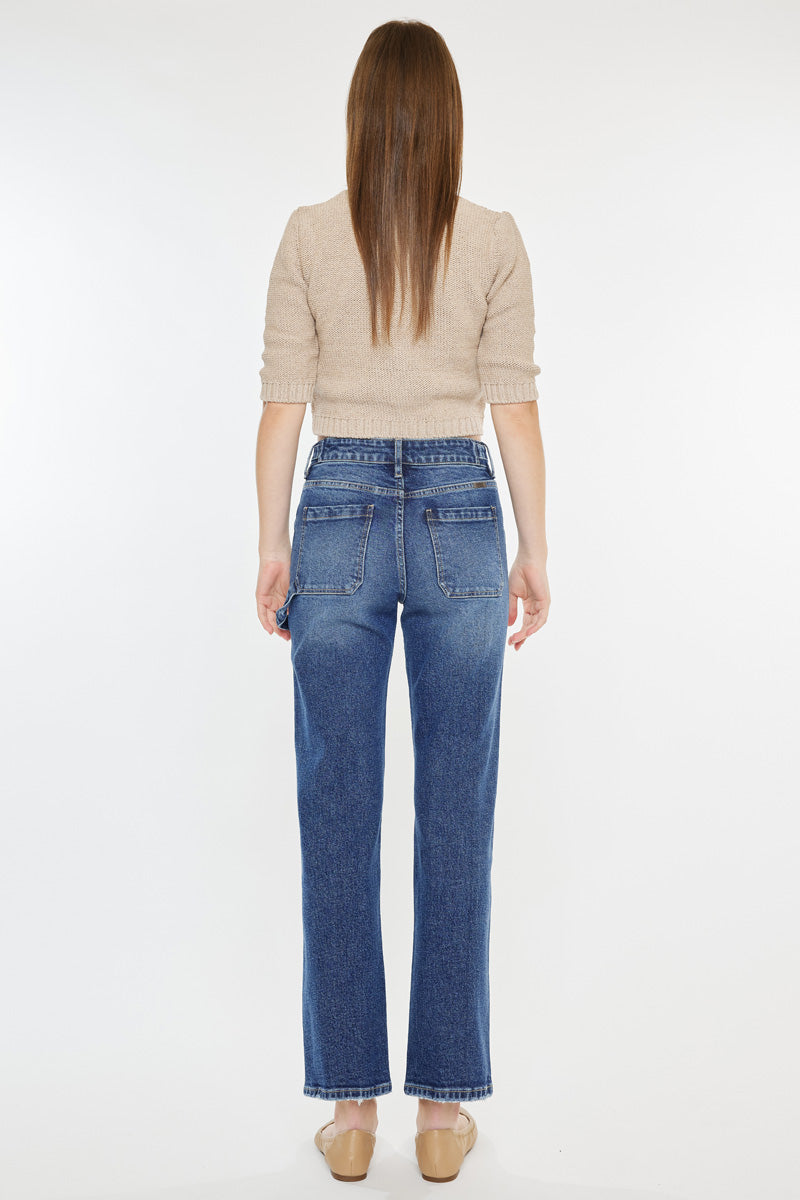 Women's High Rise True Straight Jeans - Ashley