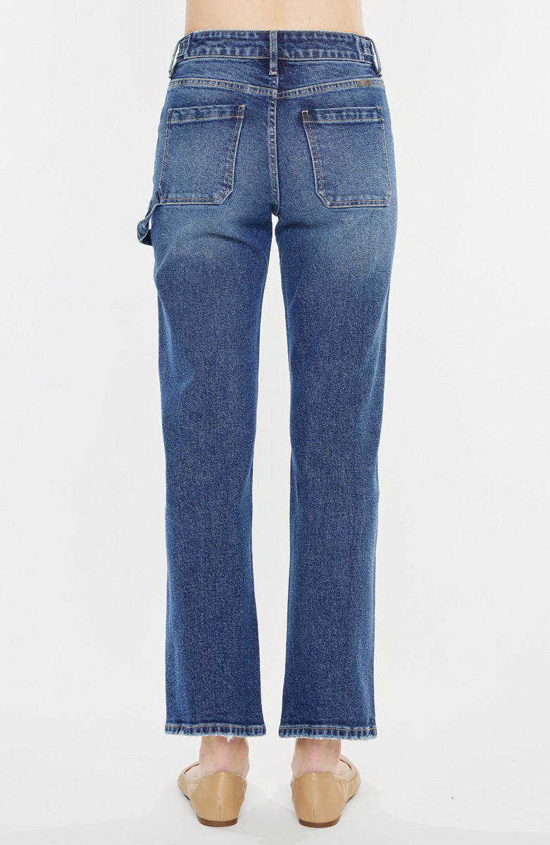 Women's High Rise True Straight Jeans - Ashley