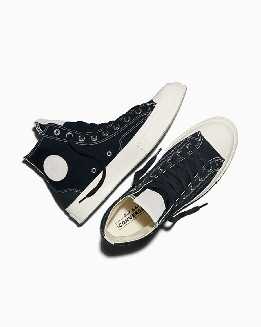 Canvas And Suede High-Top Sneaker - Total Eclipse Black/Egret/Light Grey
