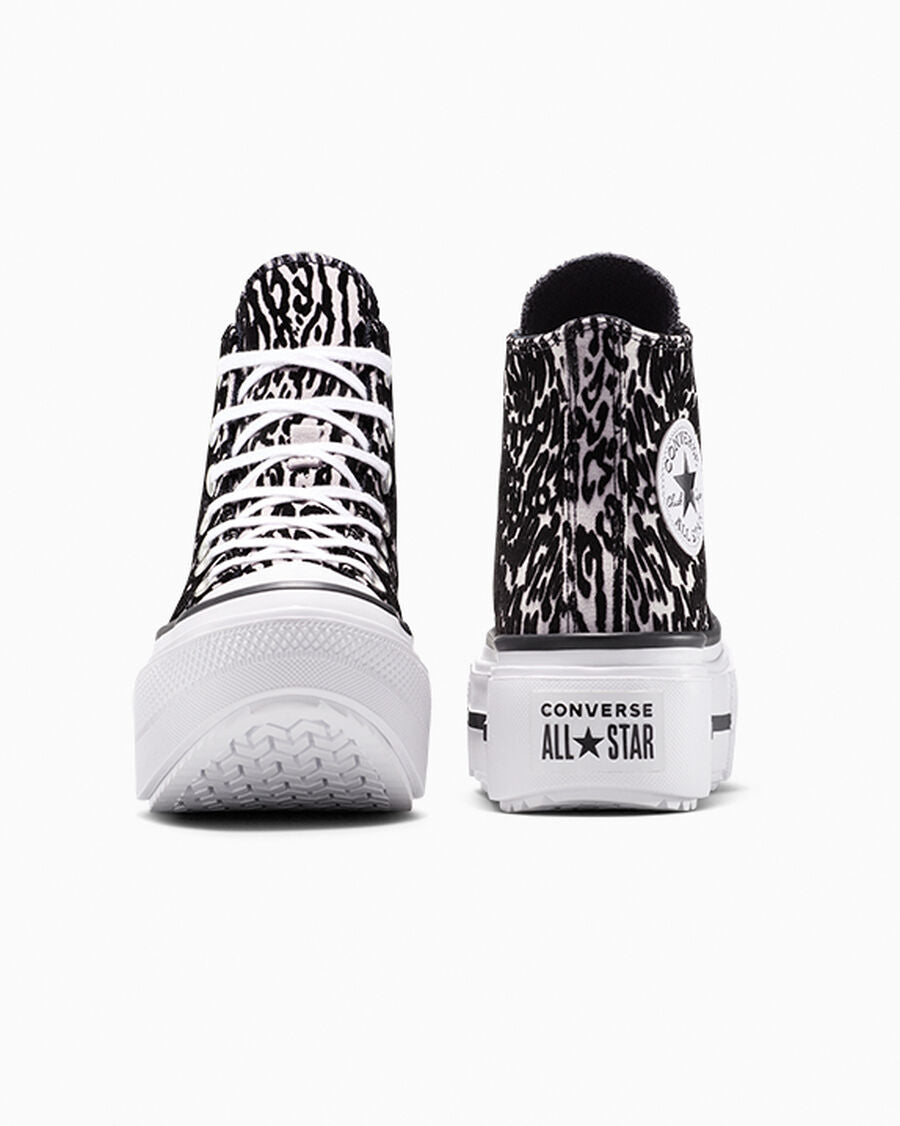 Canvas Platform High Top Sneaker - Leopard