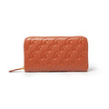 Large Vegan Leather Wallet - Brown