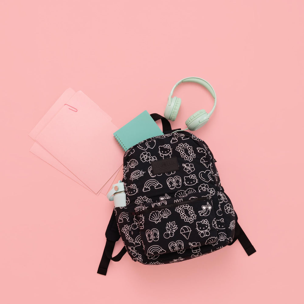 Water-Resistant Laptop Backpack - Tropical Print