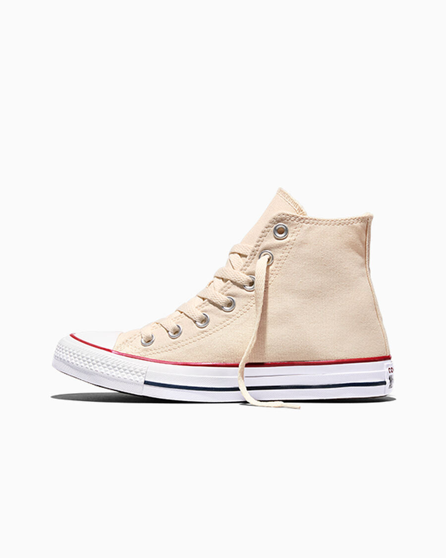 Canvas High-Top Sneaker - Multiple Colors - Natural Ivory