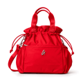 Insulated Nylon Lunch Bag - Red