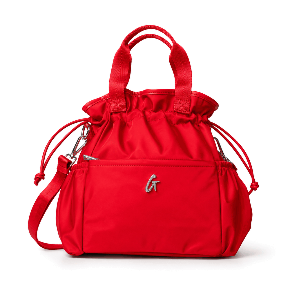 Insulated Nylon Lunch Bag - Red