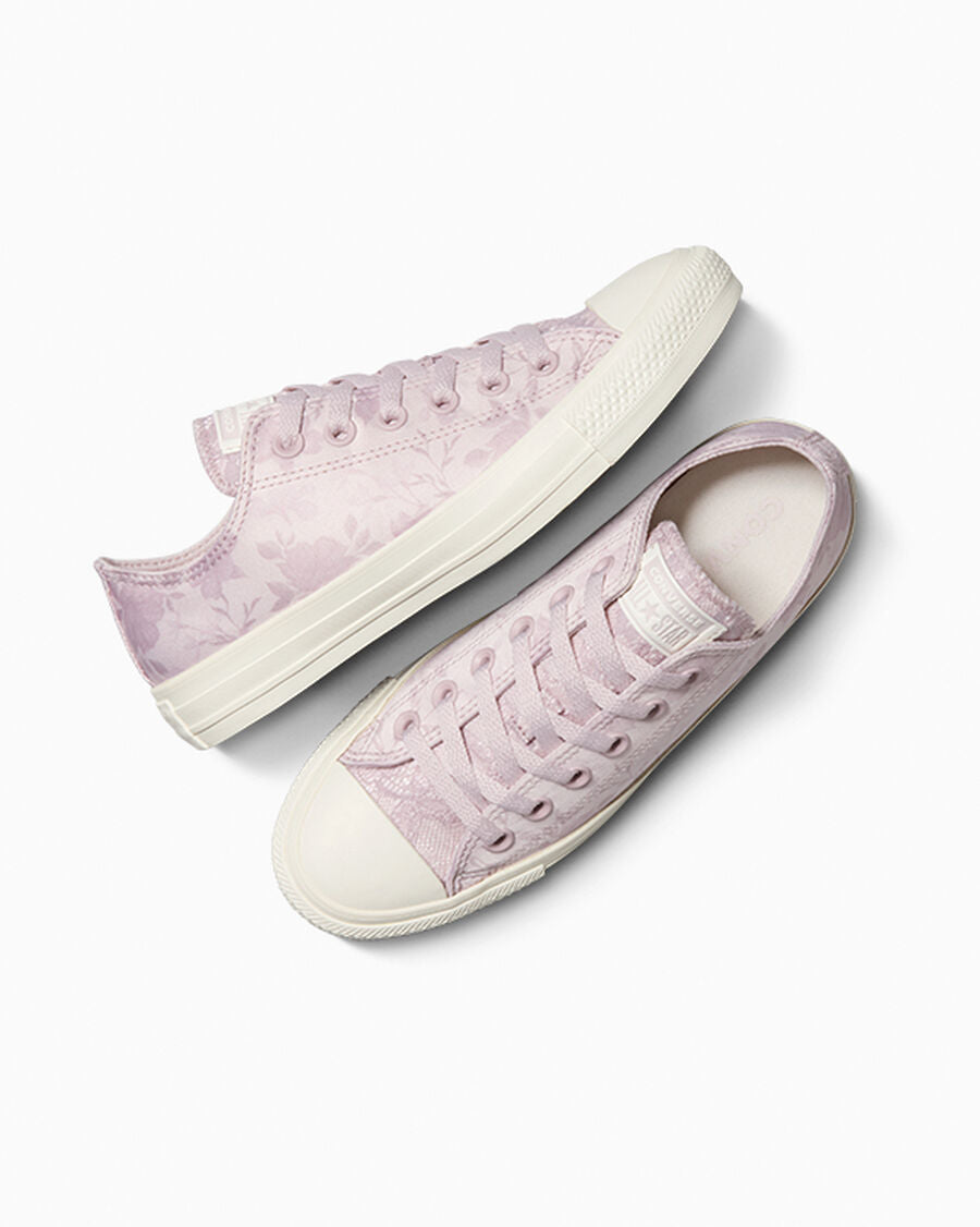 Floral Satin Low Top Sneaker