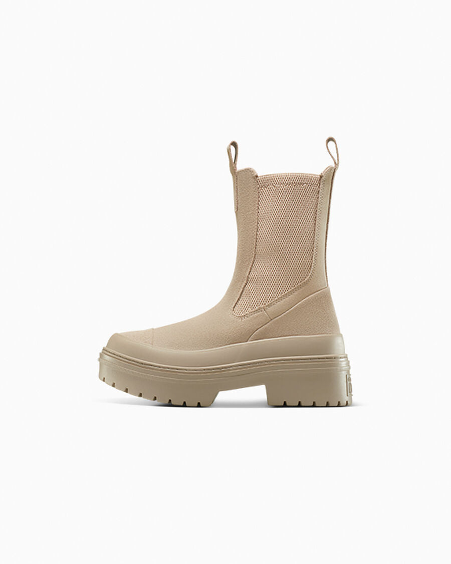 Women's Leather Lug Sole Chelsea Boot - Black - Vintage Cargo/Vintage Cargo