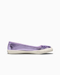 Metallic Canvas Ballet Flat - Women's - Lilac Metallic/Egret
