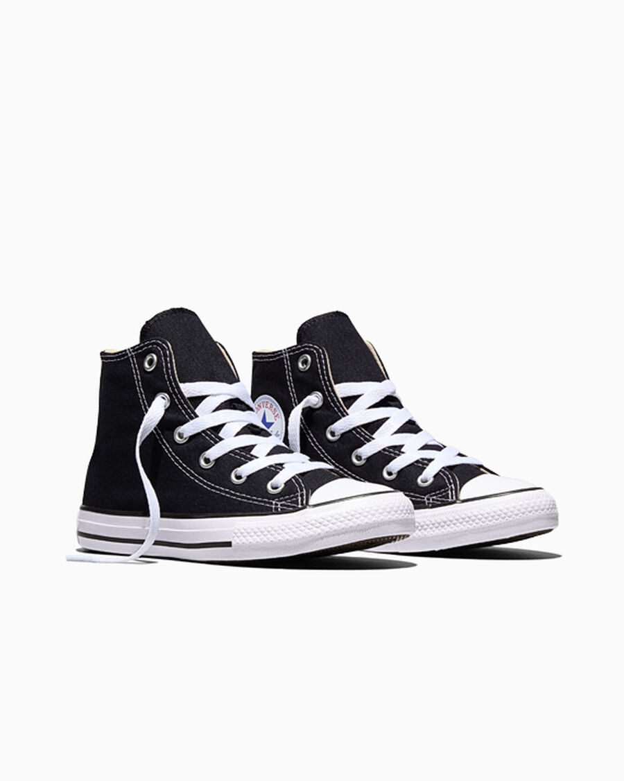 Kids Canvas High-Top Sneaker - Multiple Colors - Black
