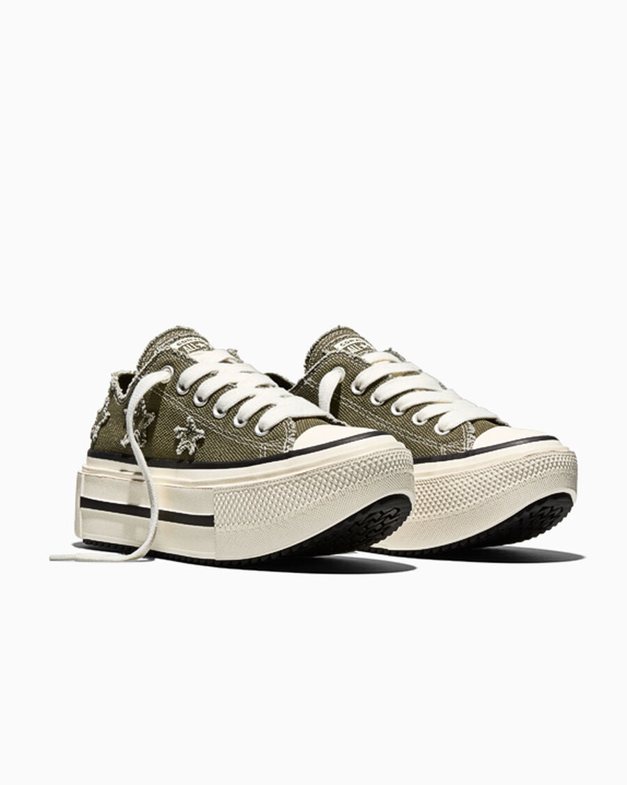 Canvas Platform Low Top Sneaker - Stars