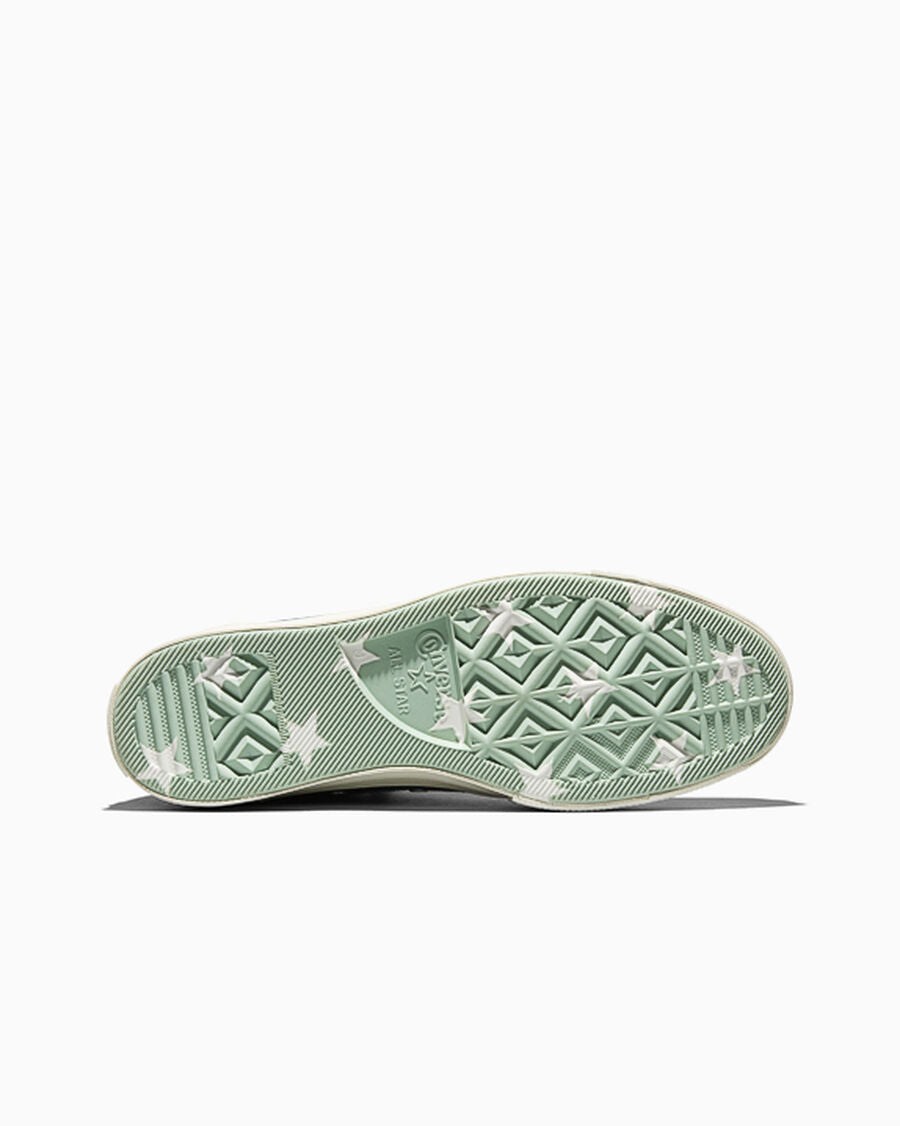 Canvas And Suede High-Top Sneaker - Murky Waters Blue/Egret/Thyme Again Green