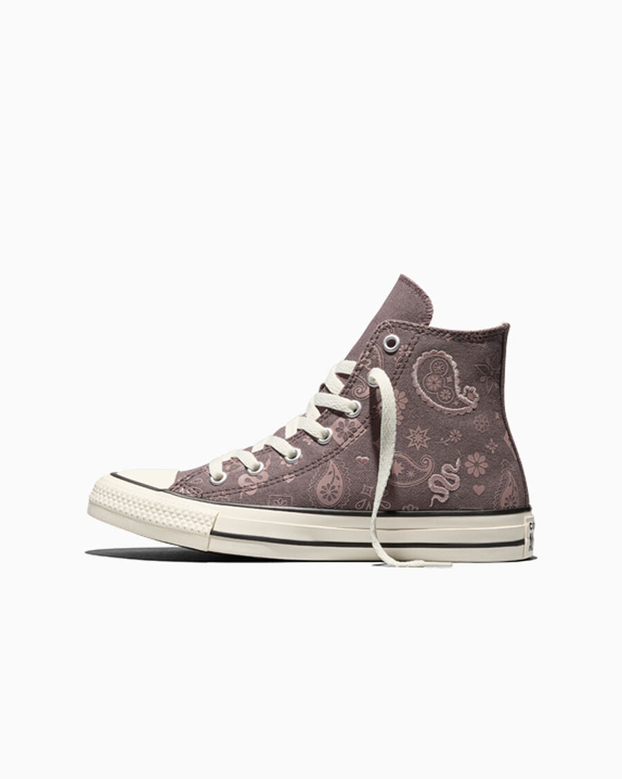 Kids Paisley Canvas High Top Sneaker