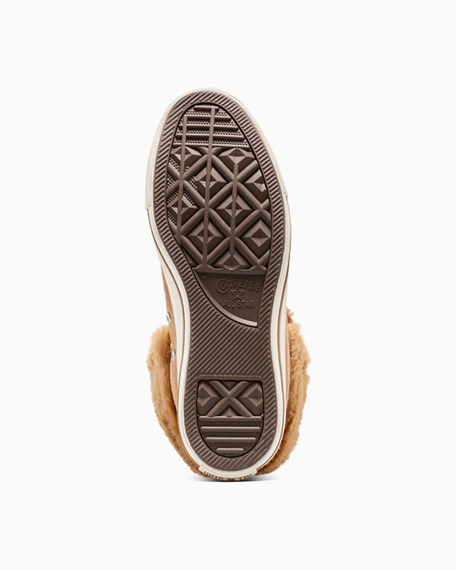 Women's Suede Fold-Over High-Top Boot