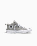 Kids' Canvas Mid-Top Sneaker - Grey - Grey Area/White/Black