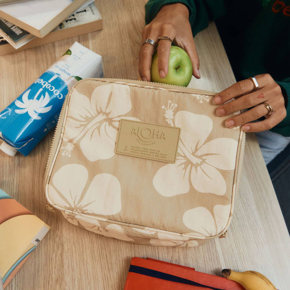 Insulated Ripstop Nylon Lunch Bag - Floral