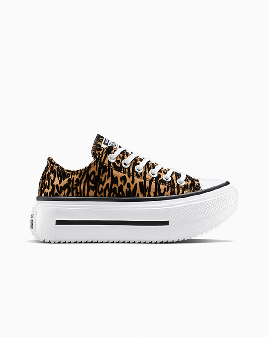 Canvas Platform Low Top Sneaker - Leopard
