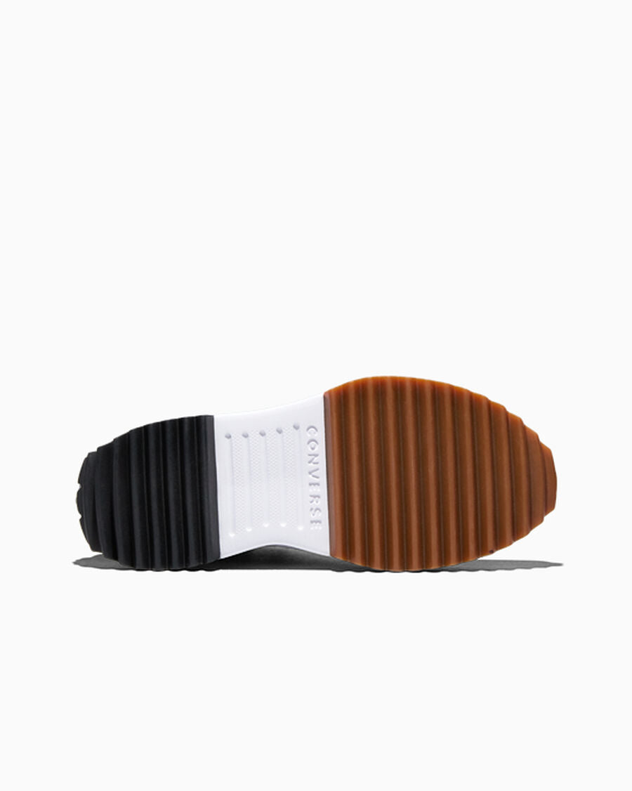 Canvas Platform High-Top Sneaker - Black/White/Gum