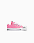 Canvas Low Top Sneaker - Black - Pink