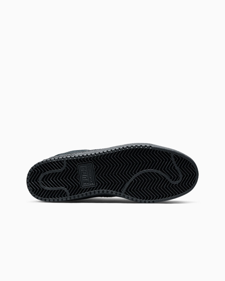 Suede Leather Skate Low Top Shoe - Black/Vintage White/Black