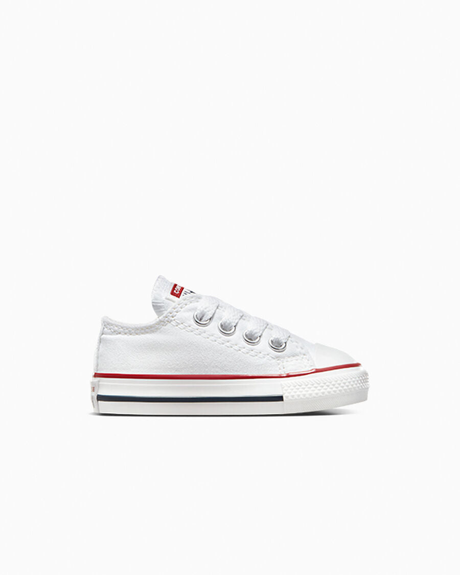 Canvas Low Top Sneaker - Black - Optical White