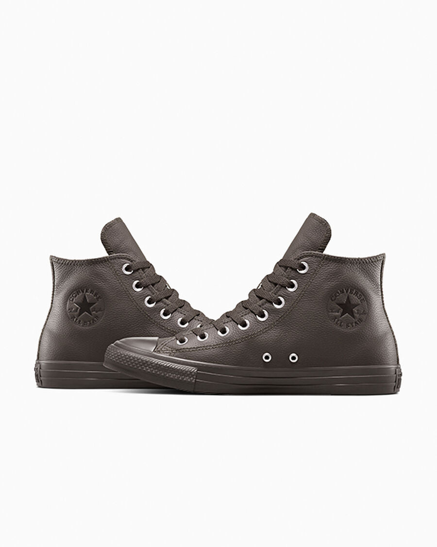 Water-Repellent Leather High Top Sneaker