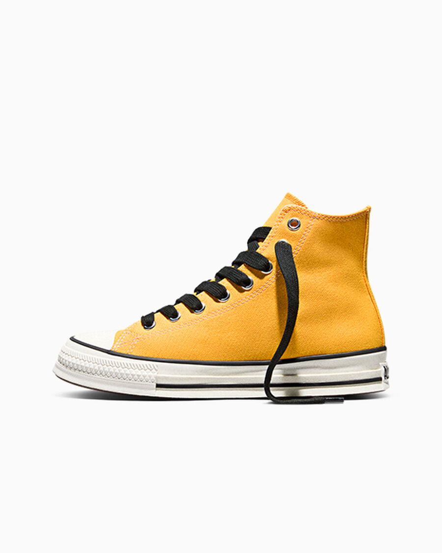 Canvas High-Top Sneaker - Gold Palm - Gold Palm/Vintage White/Black