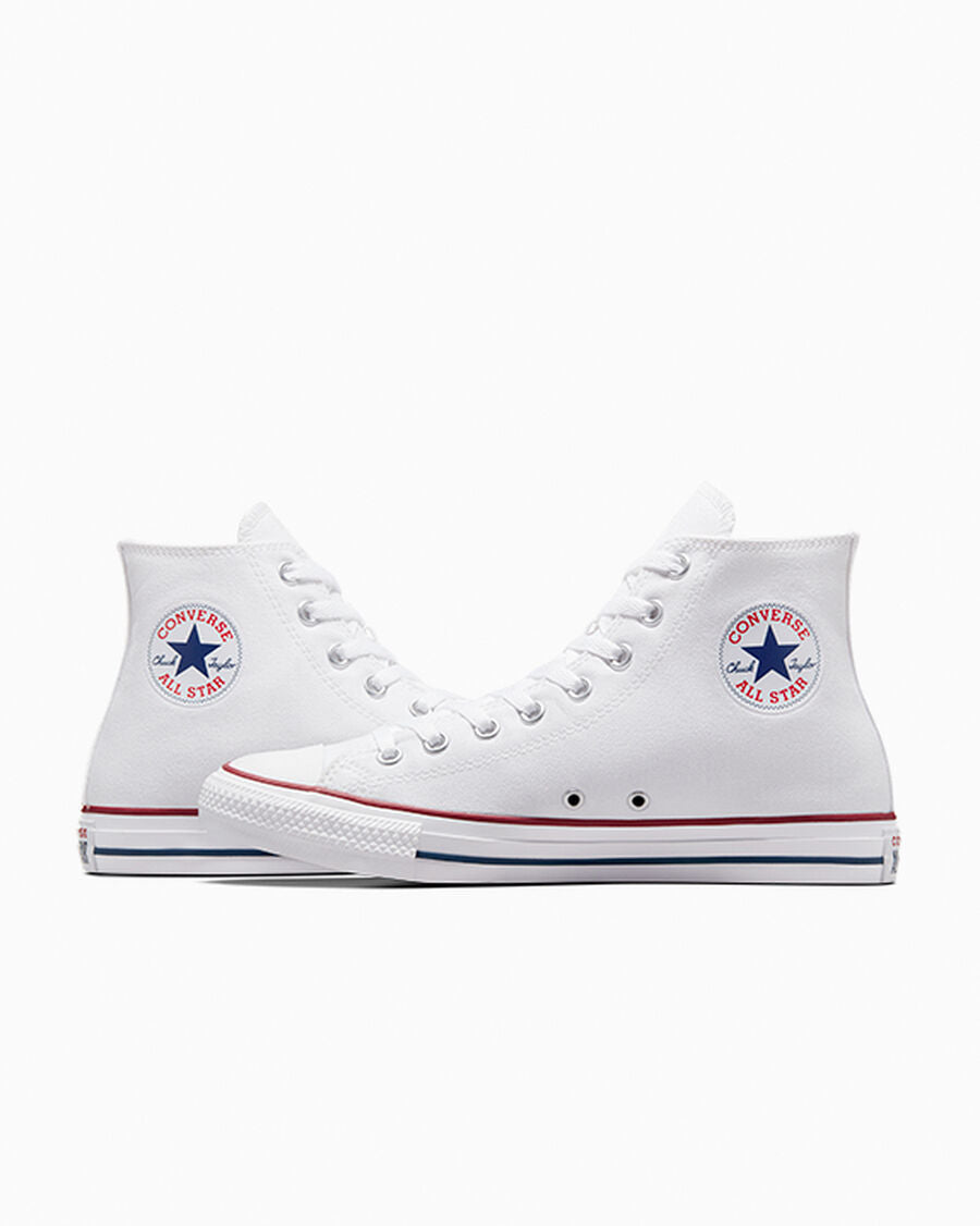 Canvas High-Top Sneaker - Multiple Colors - Optical White