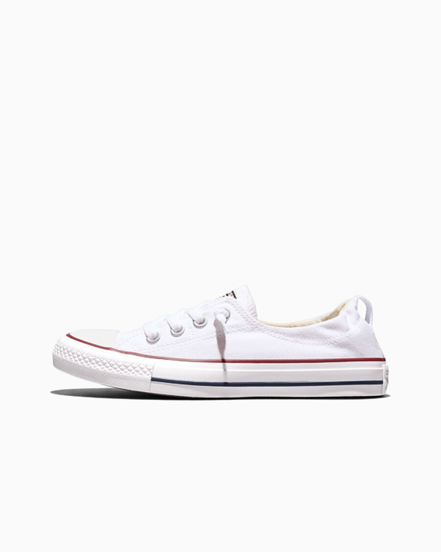 Canvas Slip-On Low Top Sneaker - Black - White