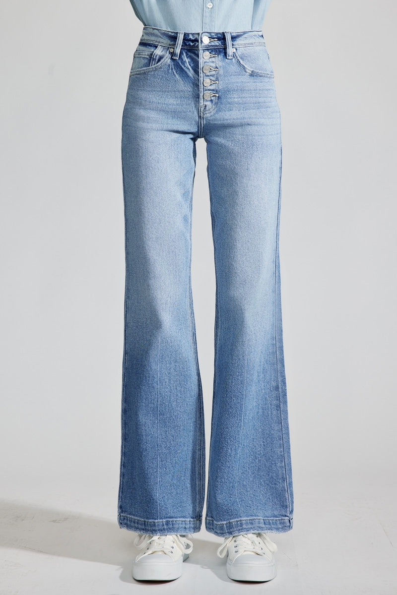 Women's High Rise Holly Flare Jeans - Aisha