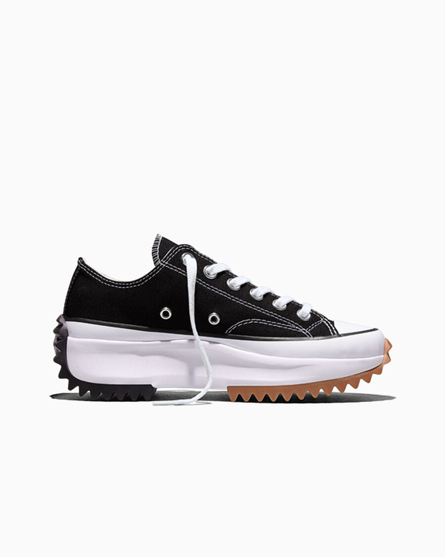 Canvas Platform Low Top Sneaker - Black - Black/White/Gum