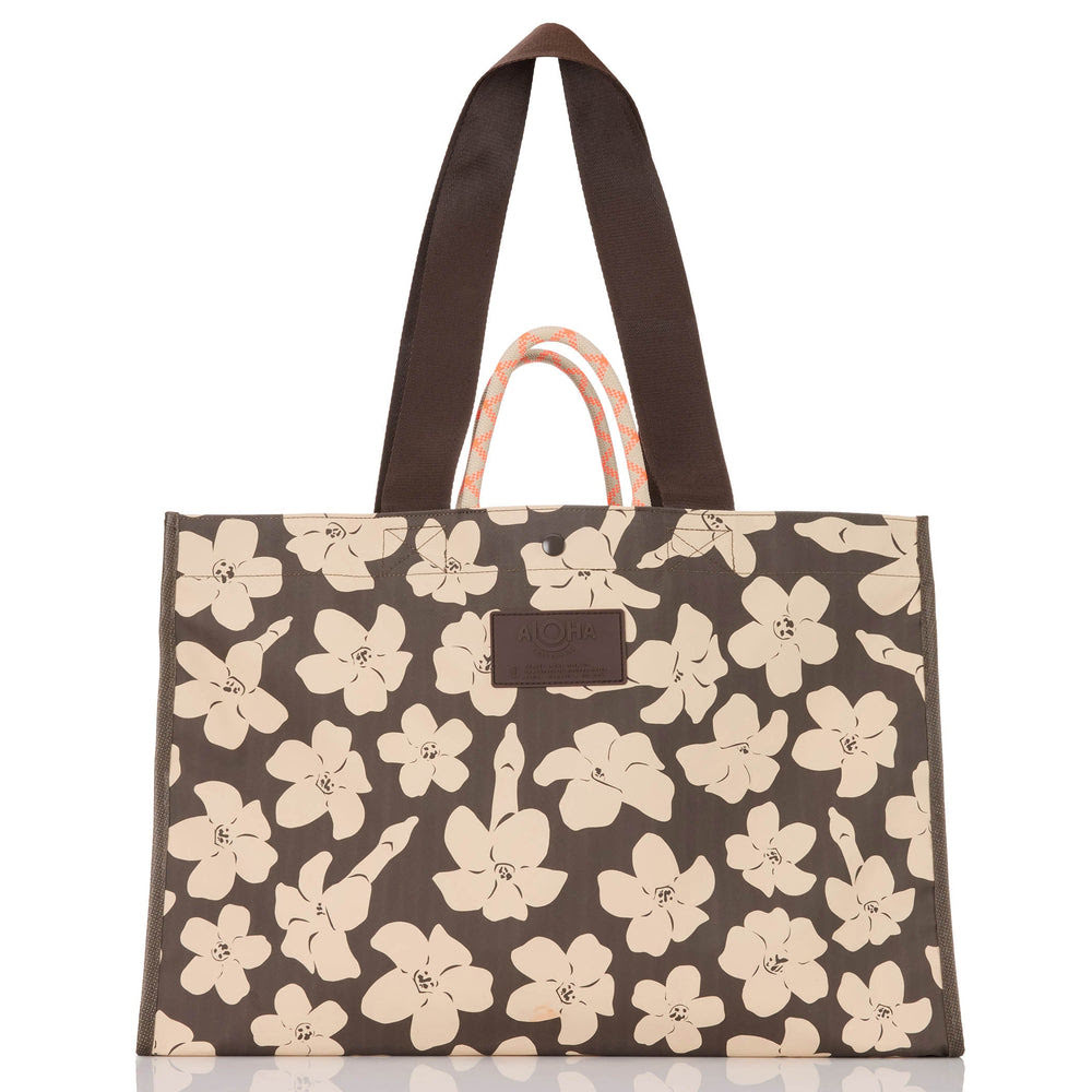 Waterproof PVC Carryall Tote - Floral