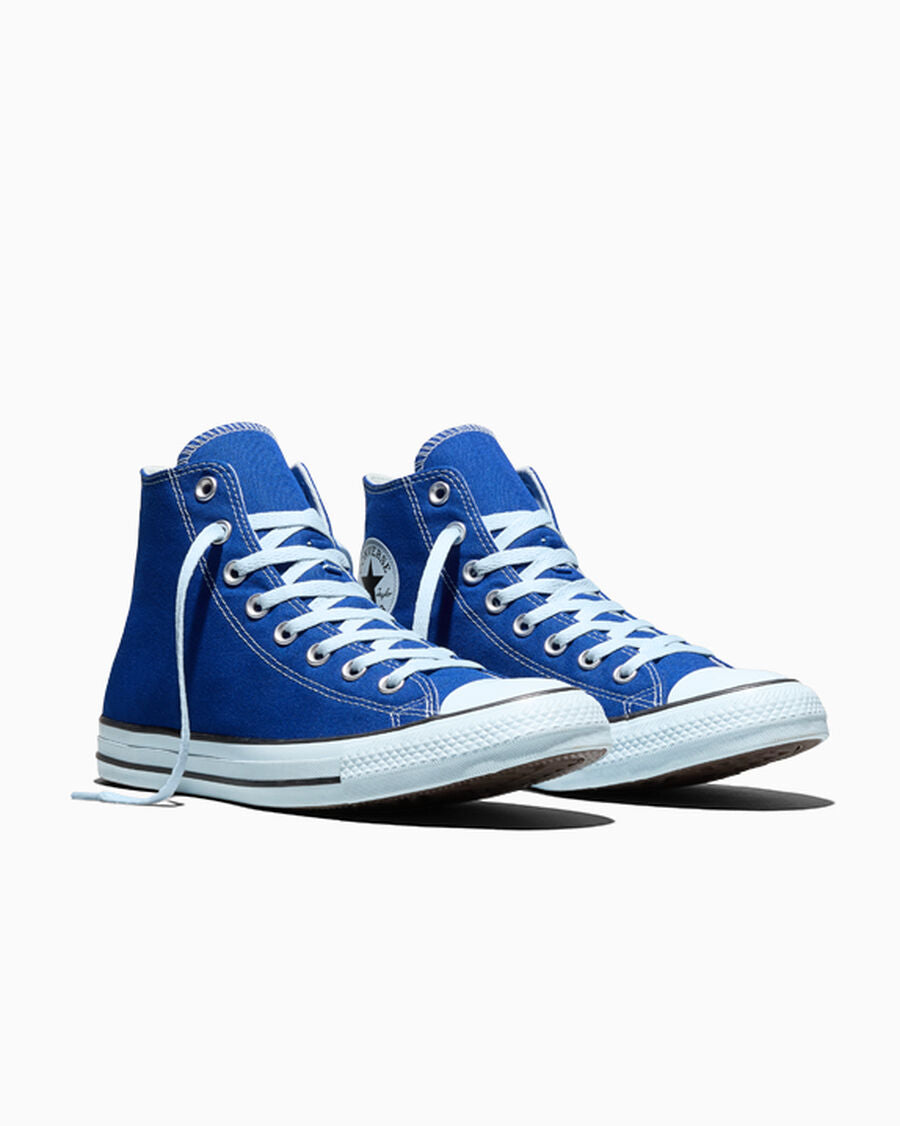 Tonal Canvas High Top Sneaker - Red - Blue/Cold Touch/Black