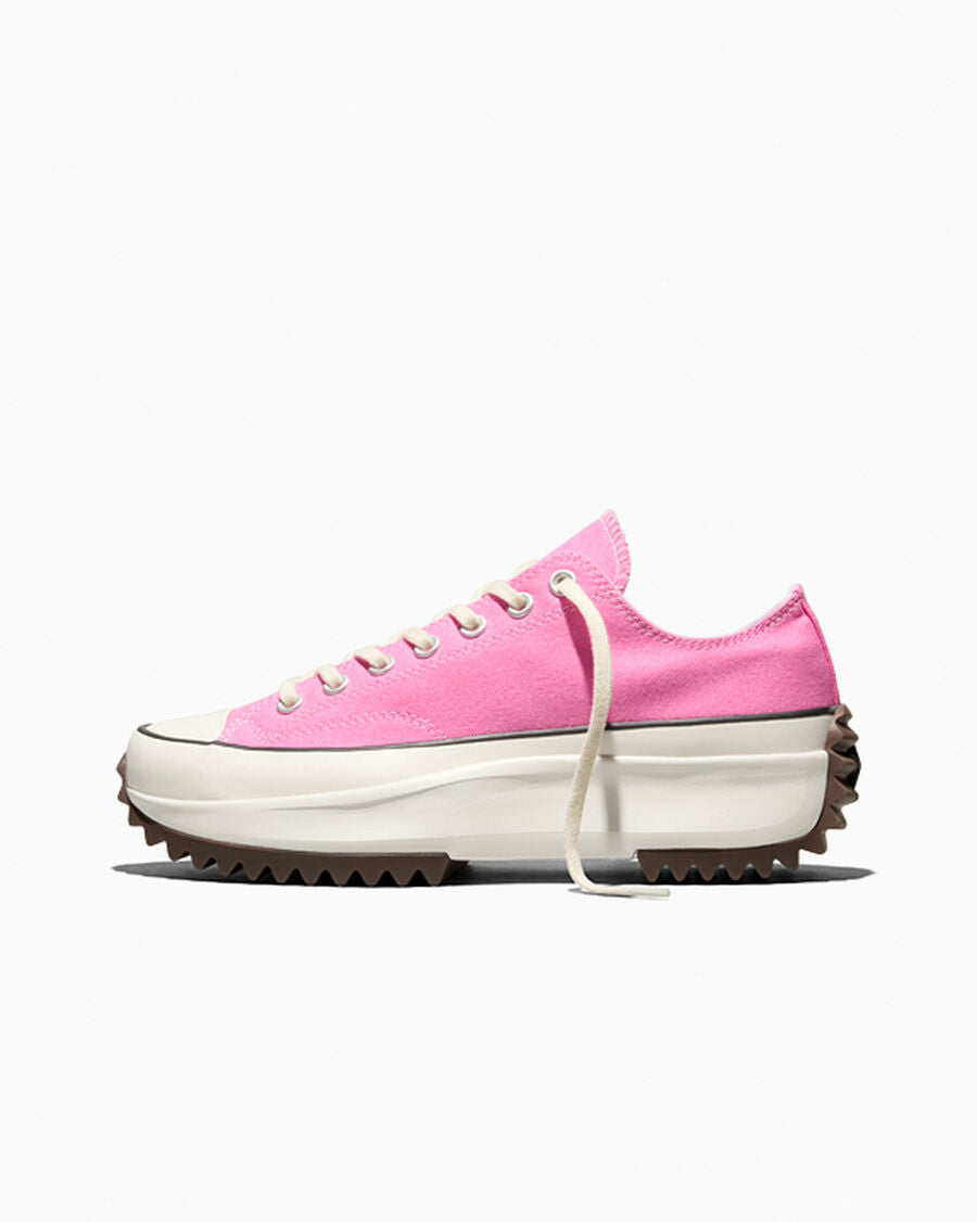 Canvas Platform Low Top Sneaker - Black - Oops Pink/White/Black