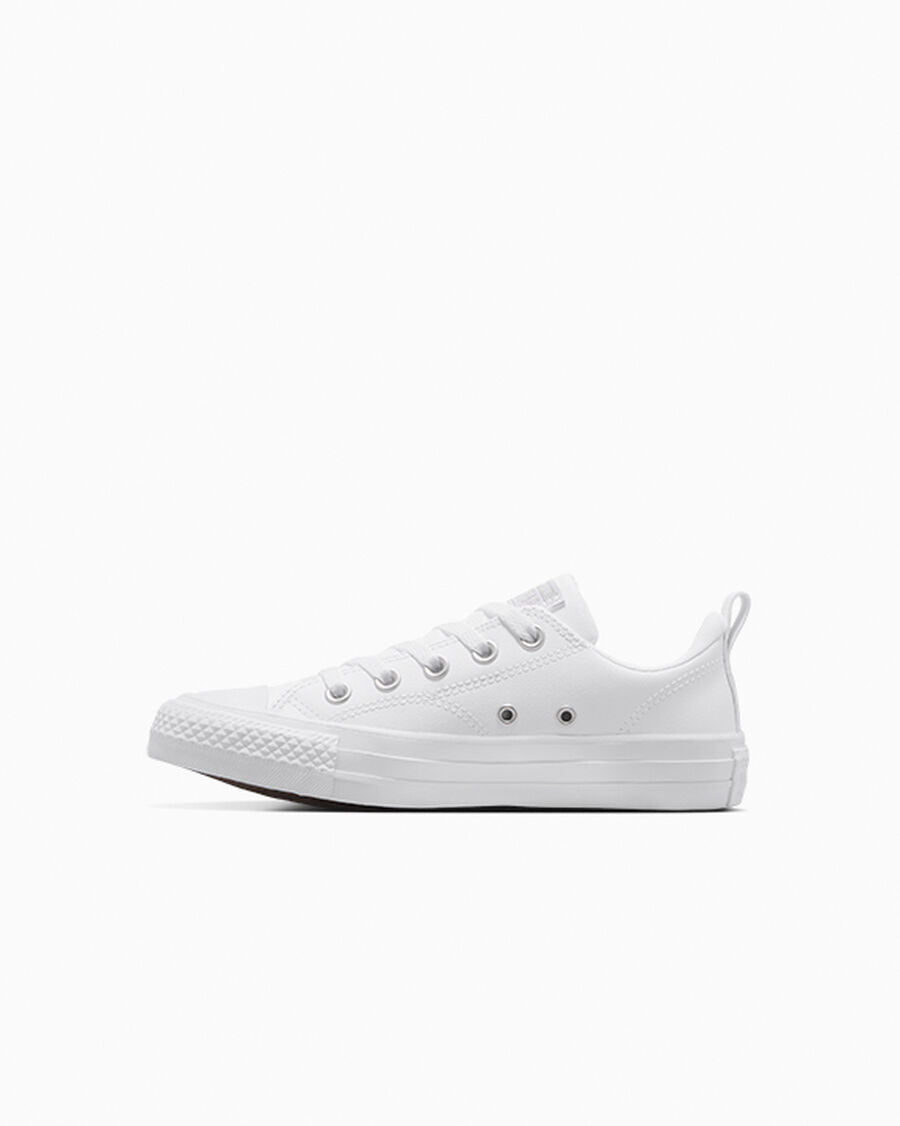 Leather Padded Low Top Kids Sneaker