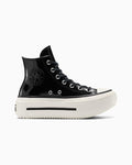 Unisex Patent Leather Platform High-Top