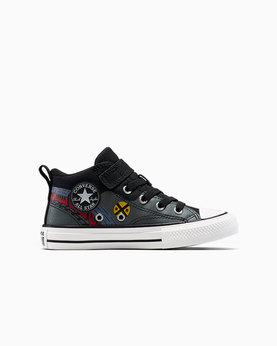 Kids' Train Graphic Canvas Mid-Top Sneaker