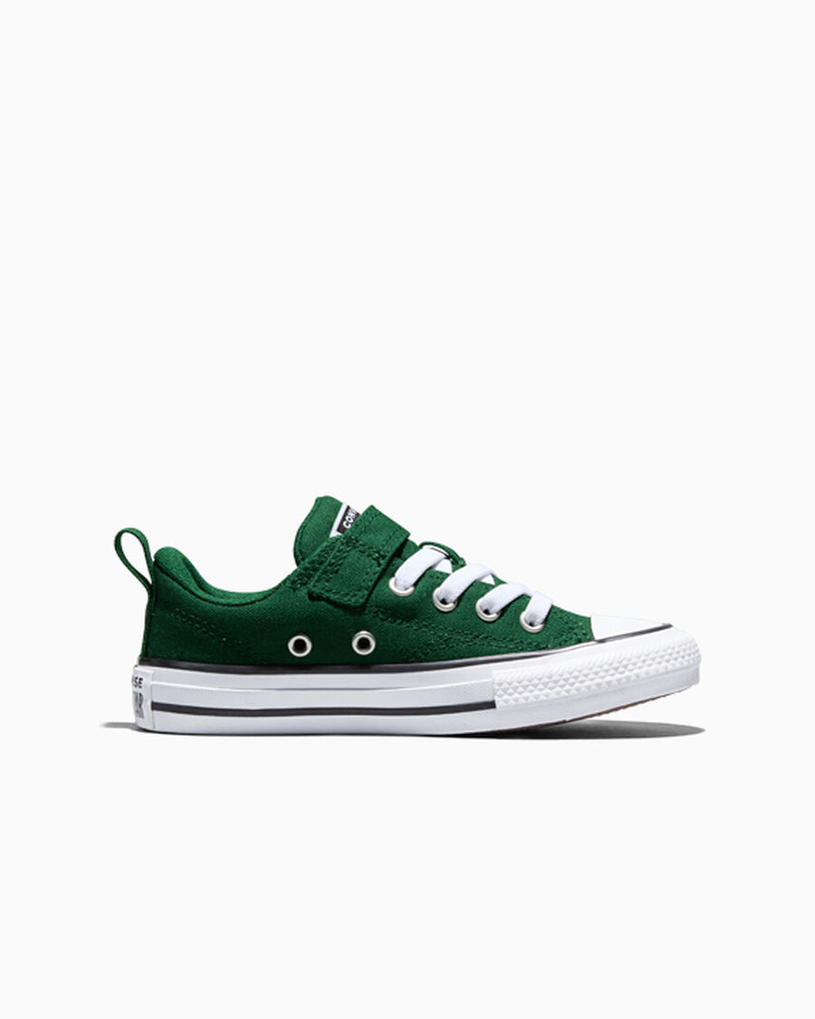 Kids' Canvas Strap Low Top Sneaker - Creeping Forest/White/Black